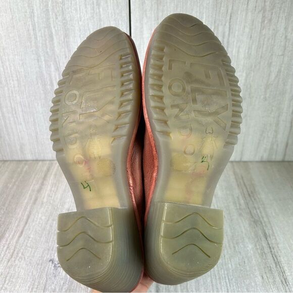 Fly London Wony Clay Brown Leather Heeled Mule Clog Shoe Womens Size 10 EUR 41 - Picture 8 of 10